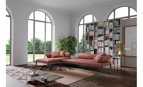 Avenue minimalista design kanapé magas fém lábbakal, többféle méretű elemmel rendelhető.