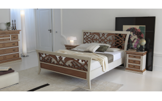 Doralice AF58 ágy tömörfából készül az olasz asztalos mesterek hagyományait követve.