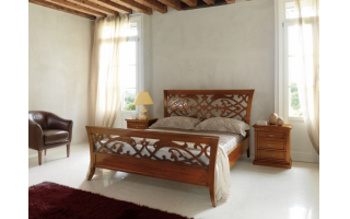 Doralice AF58A ágy tömörfából készül az olasz asztalos mesterek hagyományait követve.