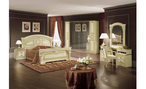 Aida magasfényű hálószoba különleges görög motívumokkal, különböző színekben rendelhető.