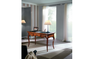 H602 íróasztal bőrbetétes íróasztal megvásárolható a Lineaflex Olasz Bútoráruházban.
