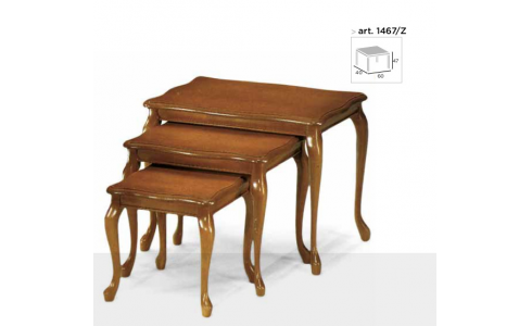 Art 1467Z asztalka szett kecses lábakkal,több színben prémium kidolgozással.