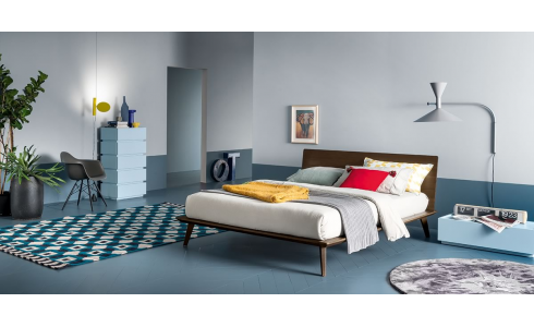 Dall'Agnese Easy modern olasz tömörfa ágy több színben, Budapest területén kedvezményes házhoz szállítással.