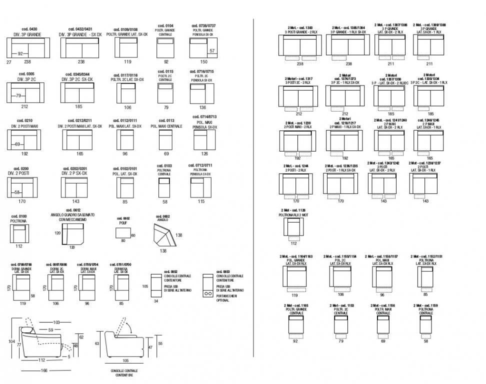 Panarea design ülőgarnitúra (2)