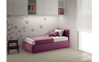 Twice Letto egyszemélyes ágy számtalan színben, szövettel, bőrrel rendelhető áruházunkban. Kiegészíthető vendégággyal vagy fiókkal.