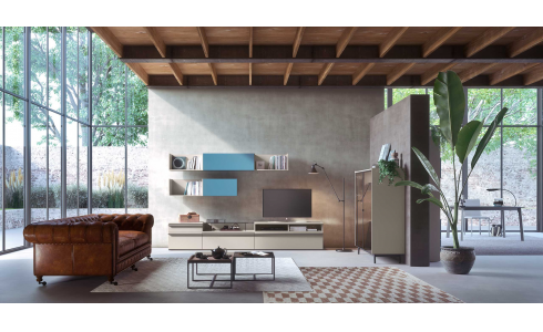 Ideagiorno comp. 4 modern elemes bútorcsalád, mely többféle színben és felülettel rendelhető.