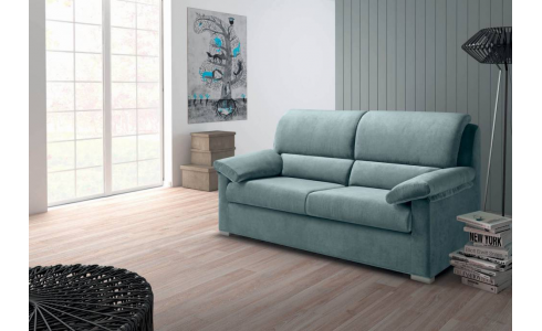 Sun ülőgarnitúra kis helyigényű, hagyományos stílusú magas támlás bútor, mely többféle színű szövettel rendelhető.