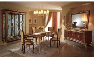 Giotto étkező garnitúra prémium minőségben klasszikus kivitelben megrendelhető a lineaflex Olasz Bútoráruházban.