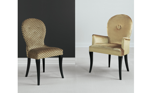 157 Capri szék elegáns kivitelben többféle kárpittal rendelhető.