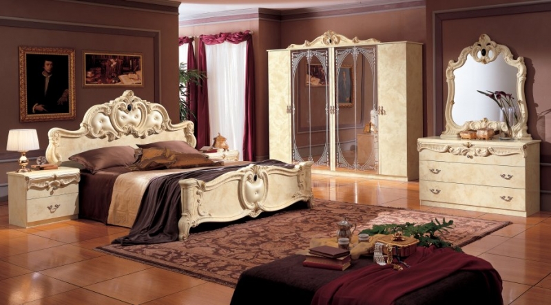Barocco Ivory magasfényű ágy 1