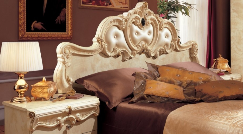 Barocco Ivory magasfényű ágy 2