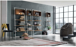 Movida modern fali könyvespolc megrendelhető a Lineaflex olasz Bútoráruházban.