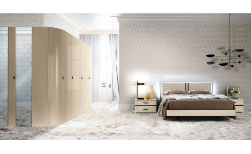 Altea hálószoba 2 magasfényű modern design bútor közvetlenül Olaszországból.