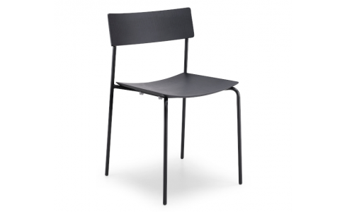Mito modern szék egyszerű vonalvezetésű, mely favázas és az ülőfelület lehet többféle színű anyag (bőr, szövet) vagy fafurnéros.