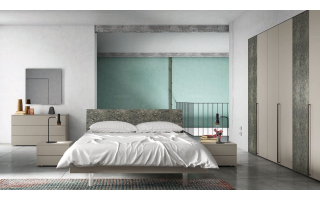 Orme Banco 2 hálószoba kompozíció kompletten vagy egy-egy eleme (ágy, éjjeliszekrény...) megvásárolható a Lineaflex Olasz Bútoráruház és Ágybetét Stúdióban.