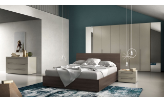 Orme Idea 1 hálószoba kompozíció kompletten vagy egy-egy eleme (ágy, éjjeliszekrény...) megvásárolható a Lineaflex Olasz Bútoráruház és Ágybetét Stúdióban.