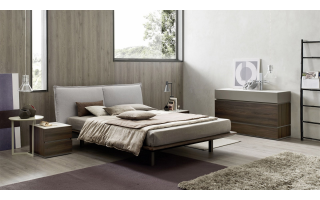Orme Loge hálószoba kompozíció kompletten vagy egy-egy eleme (ágy, éjjeliszekrény...) megvásárolható a Lineaflex Olasz Bútoráruház és Ágybetét Stúdióban.