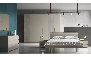 Orme Segno hálószoba kompozíció kompletten vagy egy-egy eleme (ágy, éjjeliszekrény...) megvásárolható a Lineaflex Olasz Bútoráruház és Ágybetét Stúdióban.