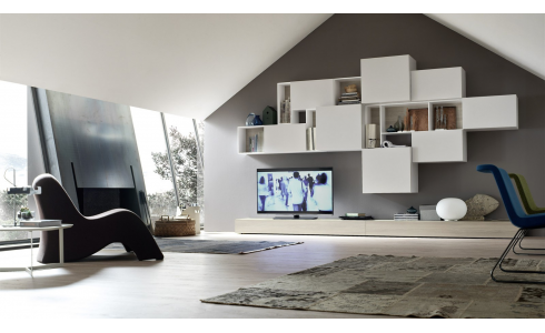 Modulo 16 exkluzív olasz elemes nappali kompozíció az Orme Modulo kollekciójának elemeiből összeállítva. Segítünk megtervezni otthonát!