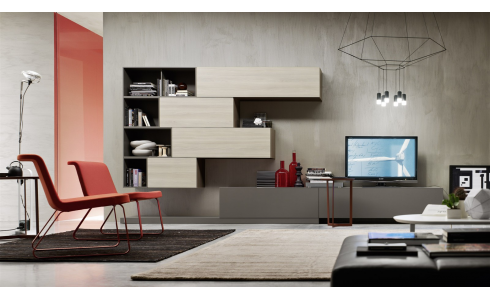 Modulo 17 exkluzív olasz elemes nappali bútorkompozíció az Orme Modulo kollekciójából. Megrendelhető a Lineaflex Olasz Bútoráruházban.