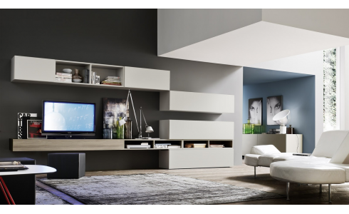 Modulo 4 modern olasz elemes nappali szekrénysor az Orme Modulo kollekciójából. Megrendelhető a Lineaflex Bútoráruházban.