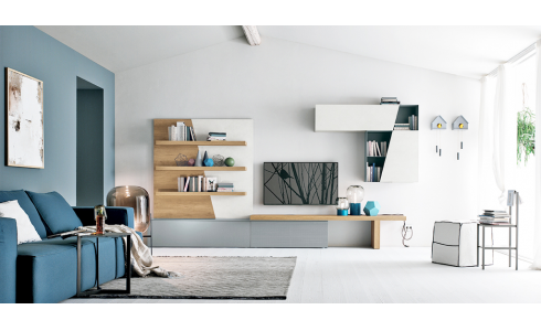 Modern nappali bútorkompozíció gazdag szín és elemválasztékkal, prémium minőségben.