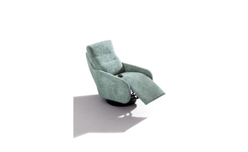 Caleido relax fotel szinte vízszintesig dönthető, így maximálisan kényelmes. Felár ellenében távirányítóval is üzemeltethető. Kizárólag szövet bevonóanyaggal rendelhető, 3 féle fém lábbal.
