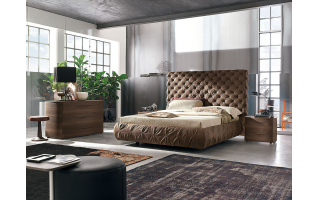 Chantal alto modern olasz kárpitos ágy többféle színben és szövettel rendelhető bútoráruházunkban.