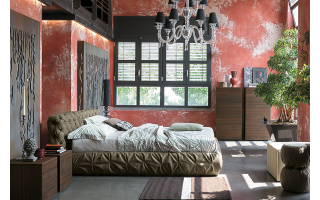 Chantal basso modern olasz kárpitos ágy többféle színben és szövettel rendelhető bútoráruházunkban.