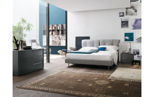 Milano modern olasz kárpitos ágy többféle színben és szövettel rendelhető bútoráruházunkban.