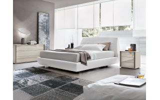 Seville modern olasz kárpitos ágy többféle színben és szövettel rendelhető bútoráruházunkban.
